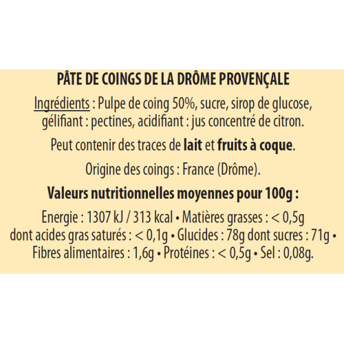 Pâte de Fruit au Coing de Provence - Coffret 6 pâtes artisanales