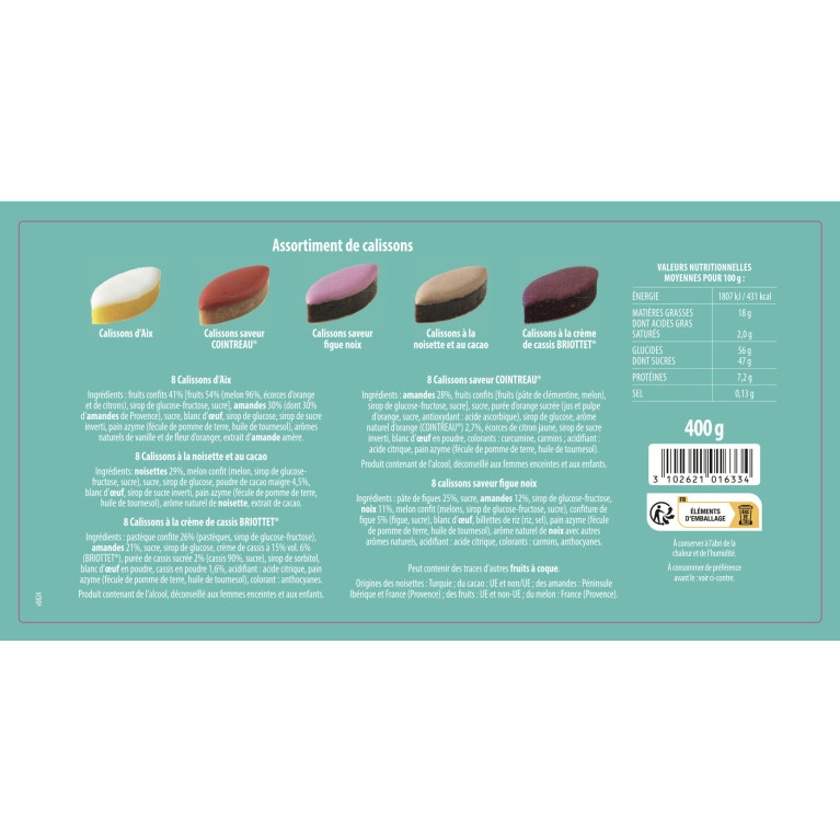 Grand assortiment de calissons | Calissons d'exception · Le Roy René