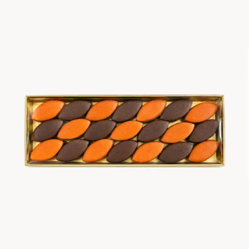Réglette petits calissons orange, cacao noisette