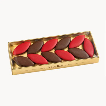 Réglette calissons d'exceptoin Cointreau, chocolat noix