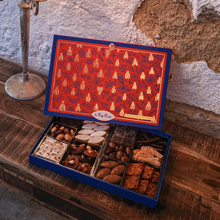 Coffret de confiseries et chocolats n°3 | Accueil · Le Roy René