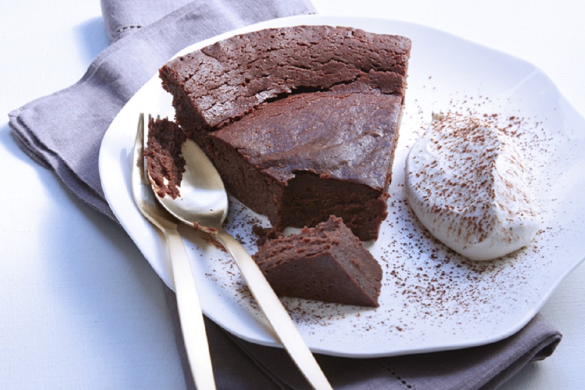 Chocolate and calisson cake