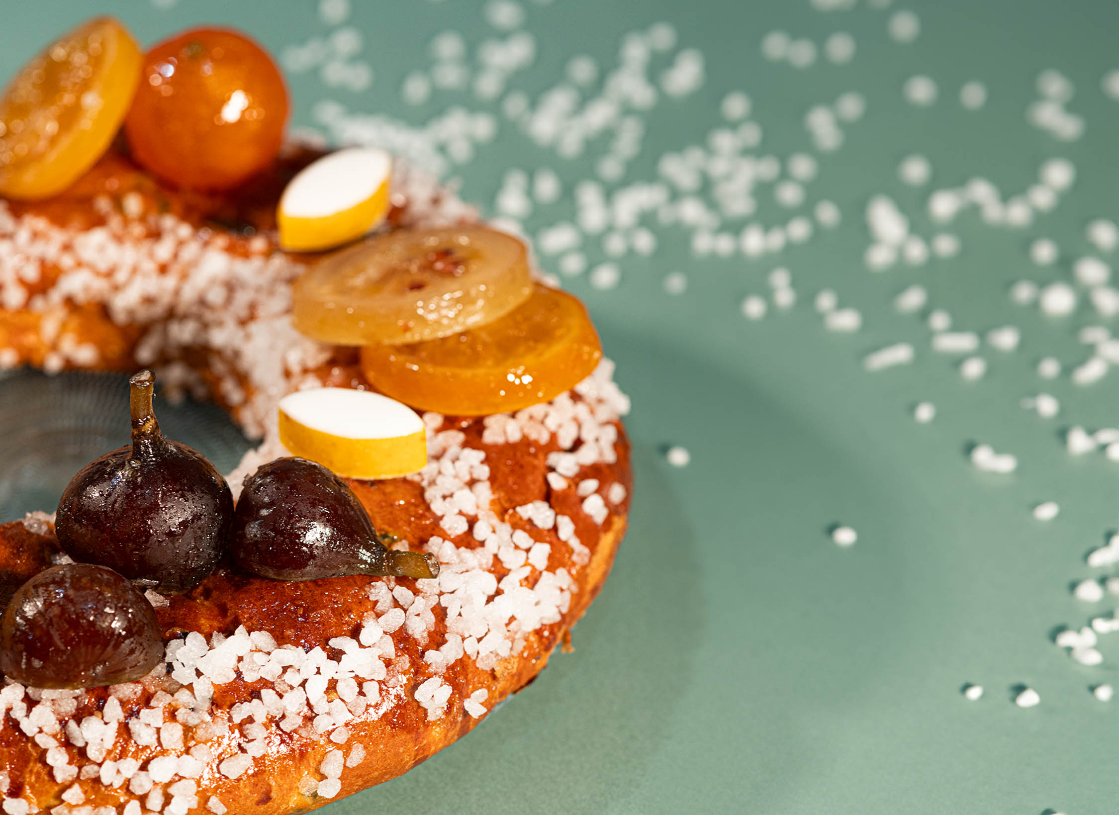 Gâteau des rois à la crème de nougat noir